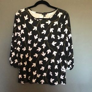 Ann Taylor Factory twist sleeve work/dressy top.